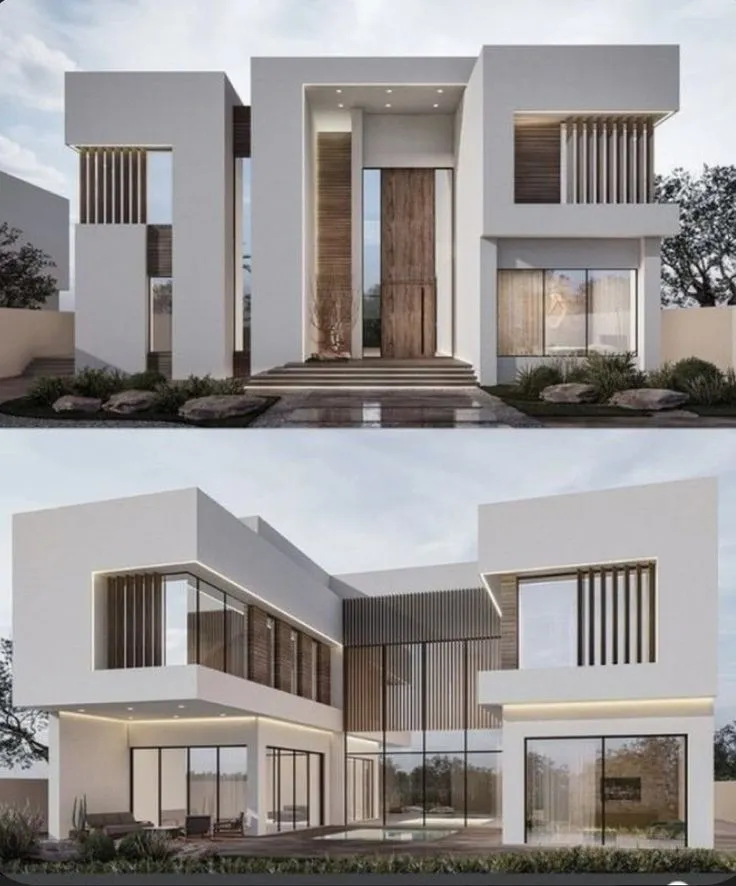 تصميم واجهات فلل مودرن 