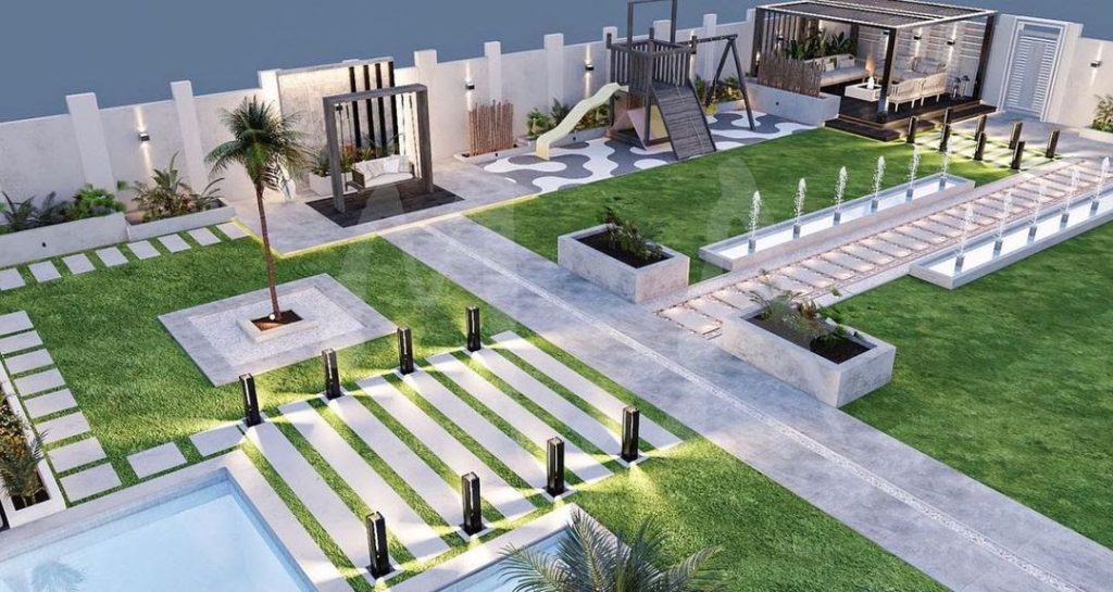 تصميم حديقة منزلية